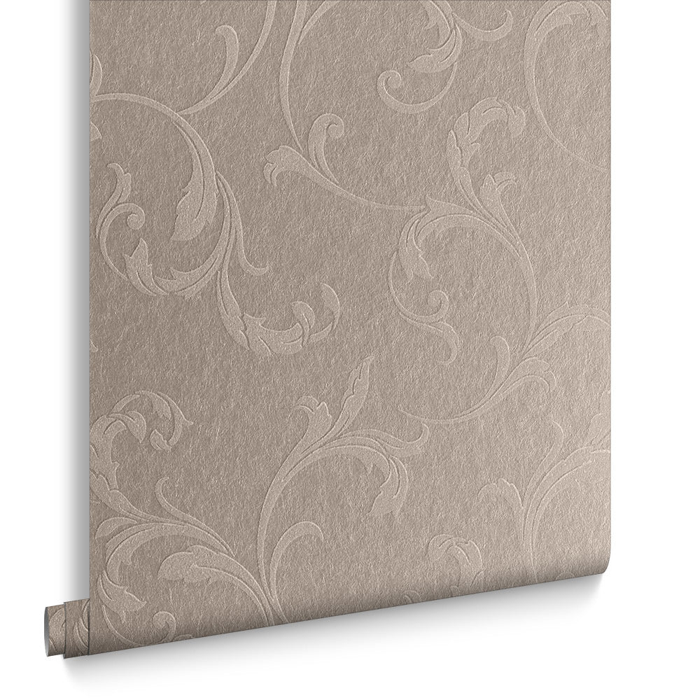 Graham & Brown Vliesbehang - Baroque Bead Champagne - 10mx52cm