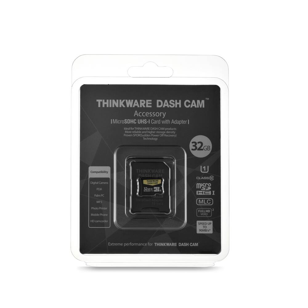 Thinkware UHS-I MicroSD Card for Dash Camera, 32GB