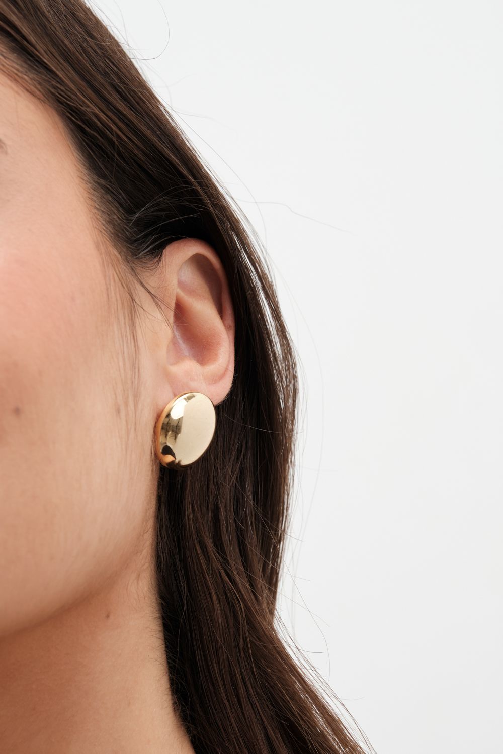Jon Richard Gold Plated Dome Earrings