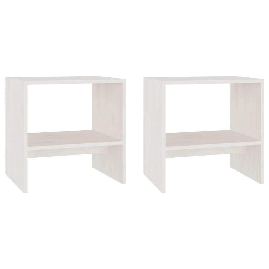 2x Szafka Nocna Stolik Komoda Biała Do Sypialni 40x30,5x40 cm