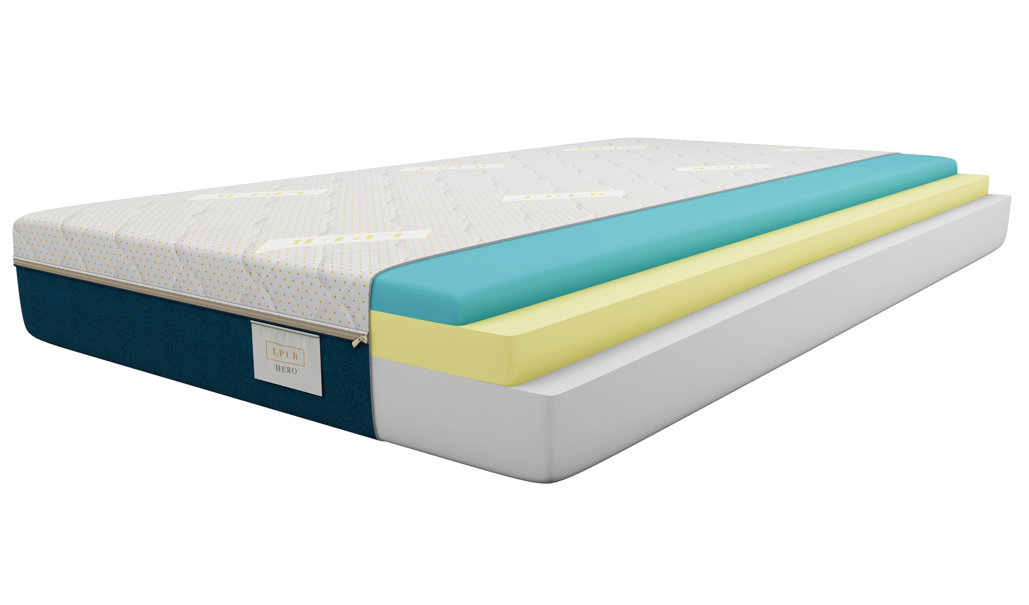 Materac piankowy 80x200 L-PUR HERO | twardość H3 Technologia L-PUR PREMIUM