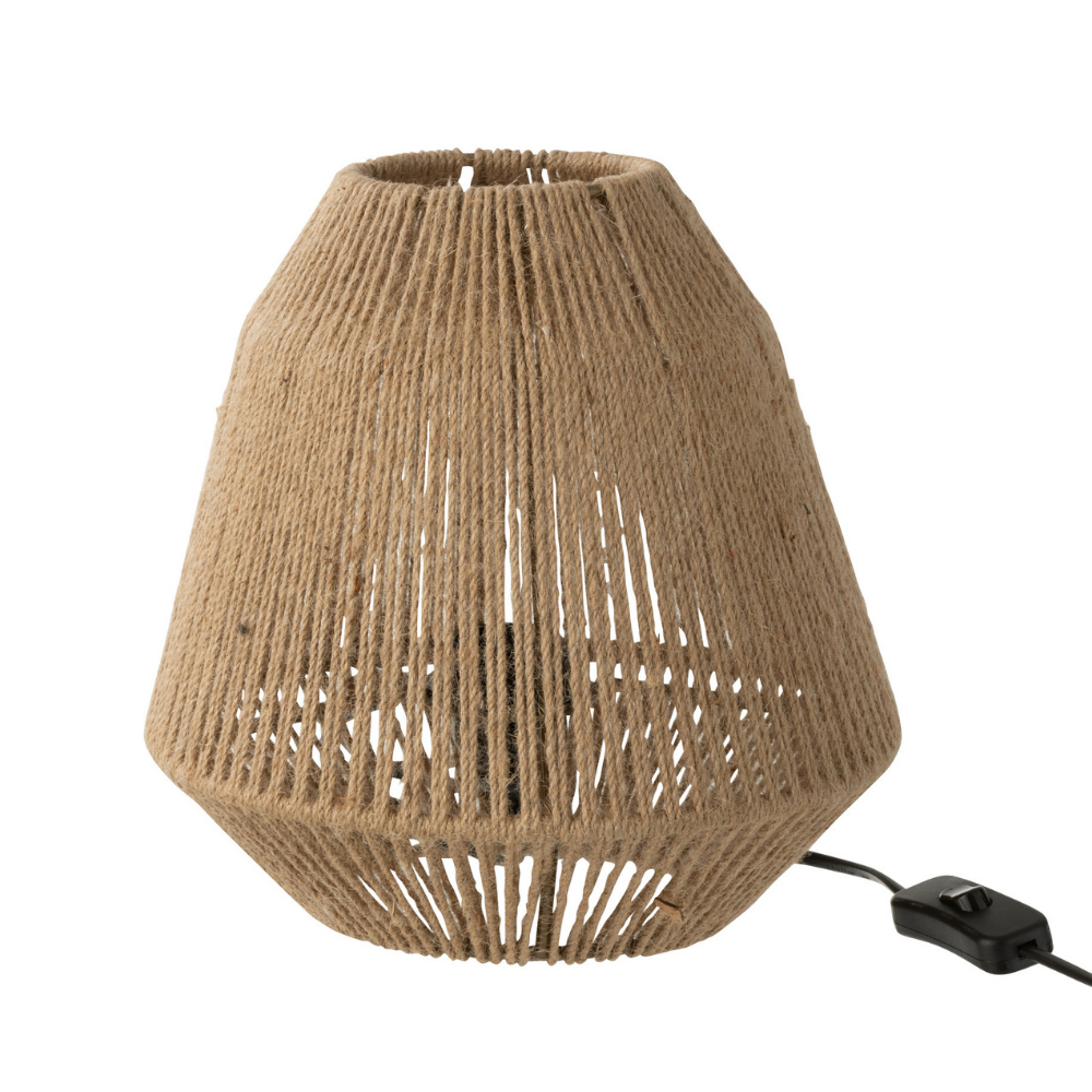 J-Line tafellamp Tina - jute - beige