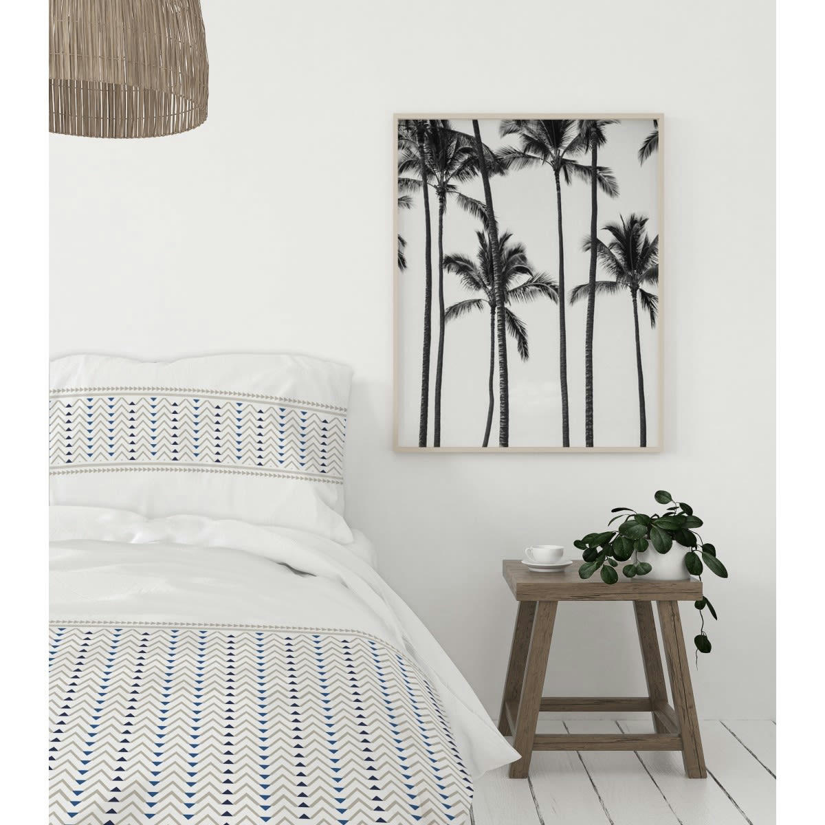 LE NAT - LE NAT Parure de couette 100% coton - Blanc - 220x240 cm