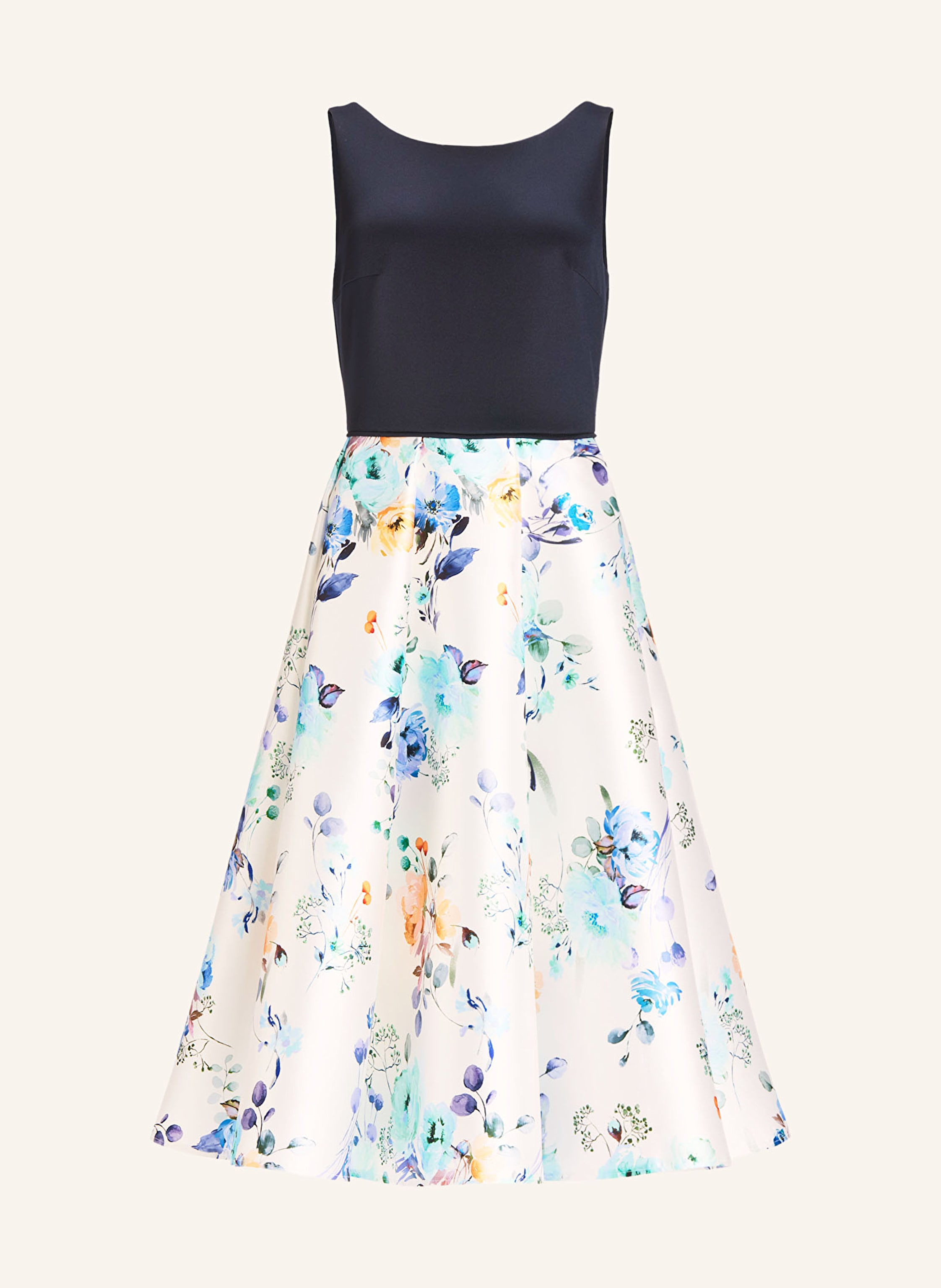 SWING Cocktailkleid im Materialmix