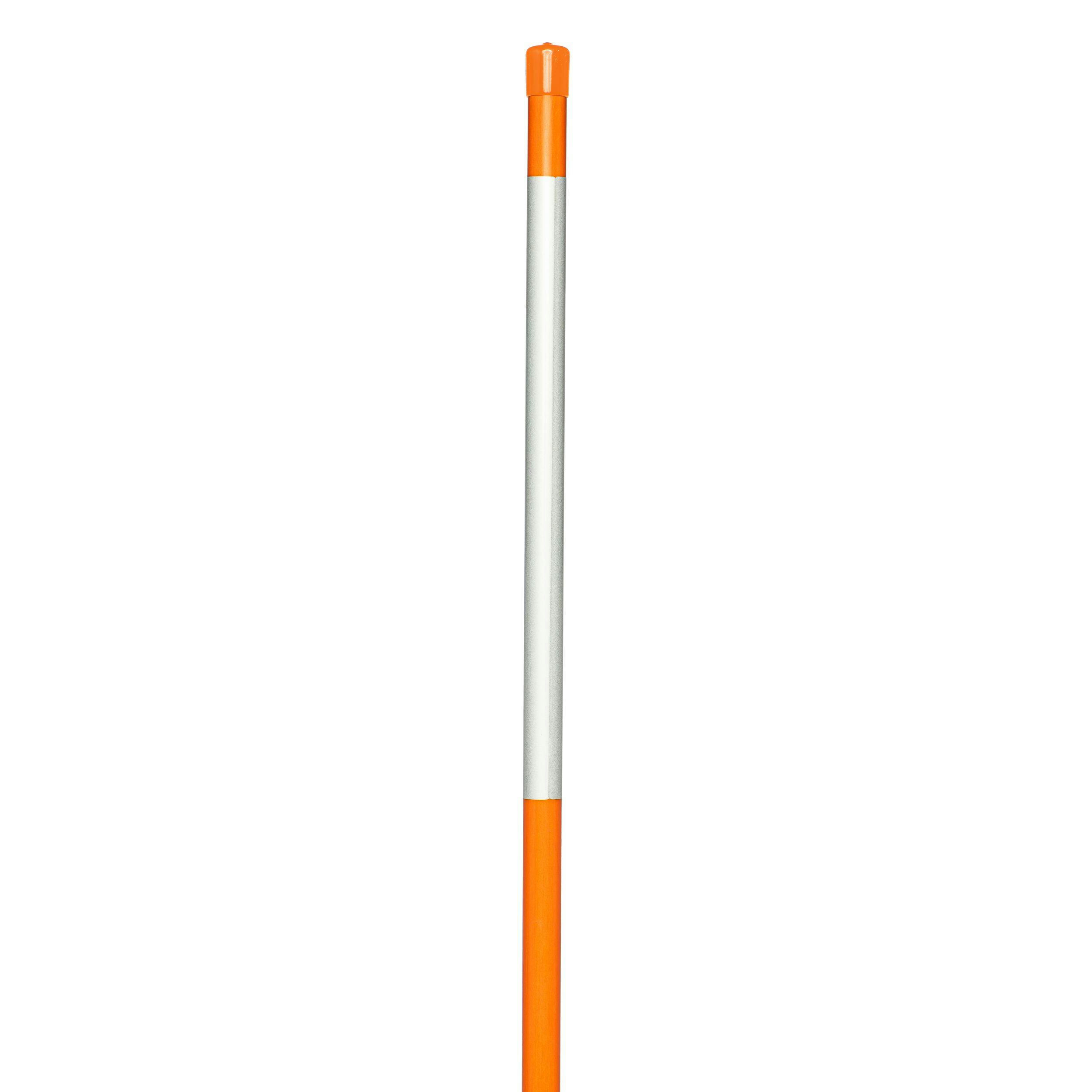 NuVue Fiberglass Reflective Driveway Marker Pole, Orange, 72-in x 5/8-in diameter