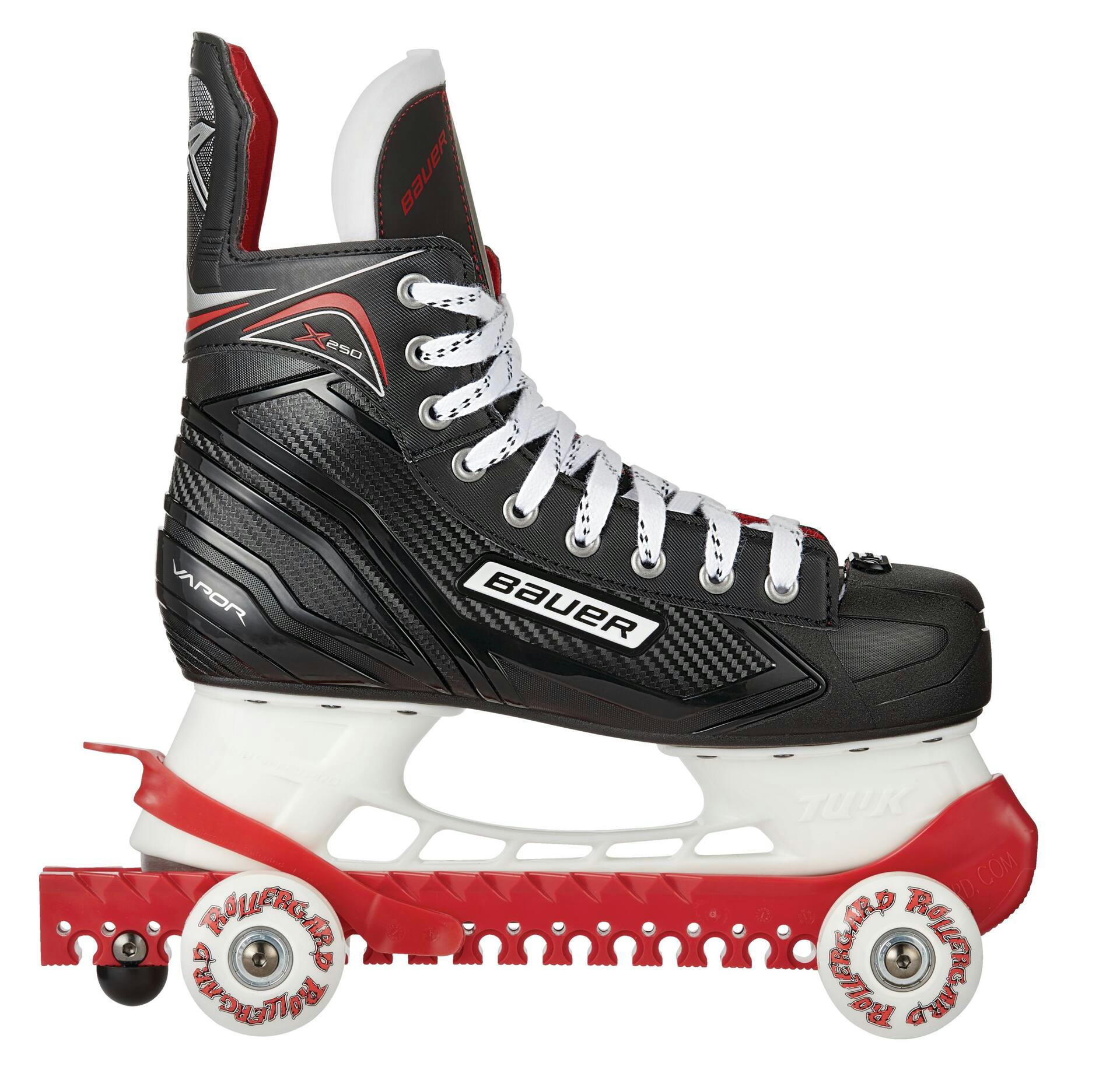 RollerGard Hockey Skate Guards with Wheels, Red