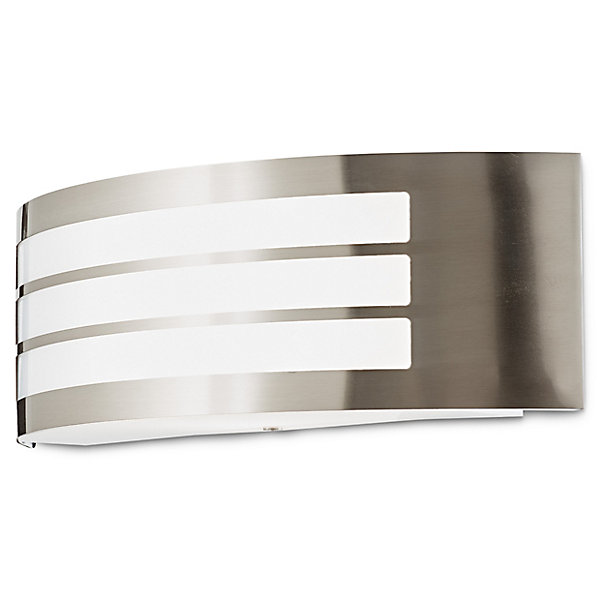 Applique murale Valcourt E27 40W IP44 GoodHome gris chrome