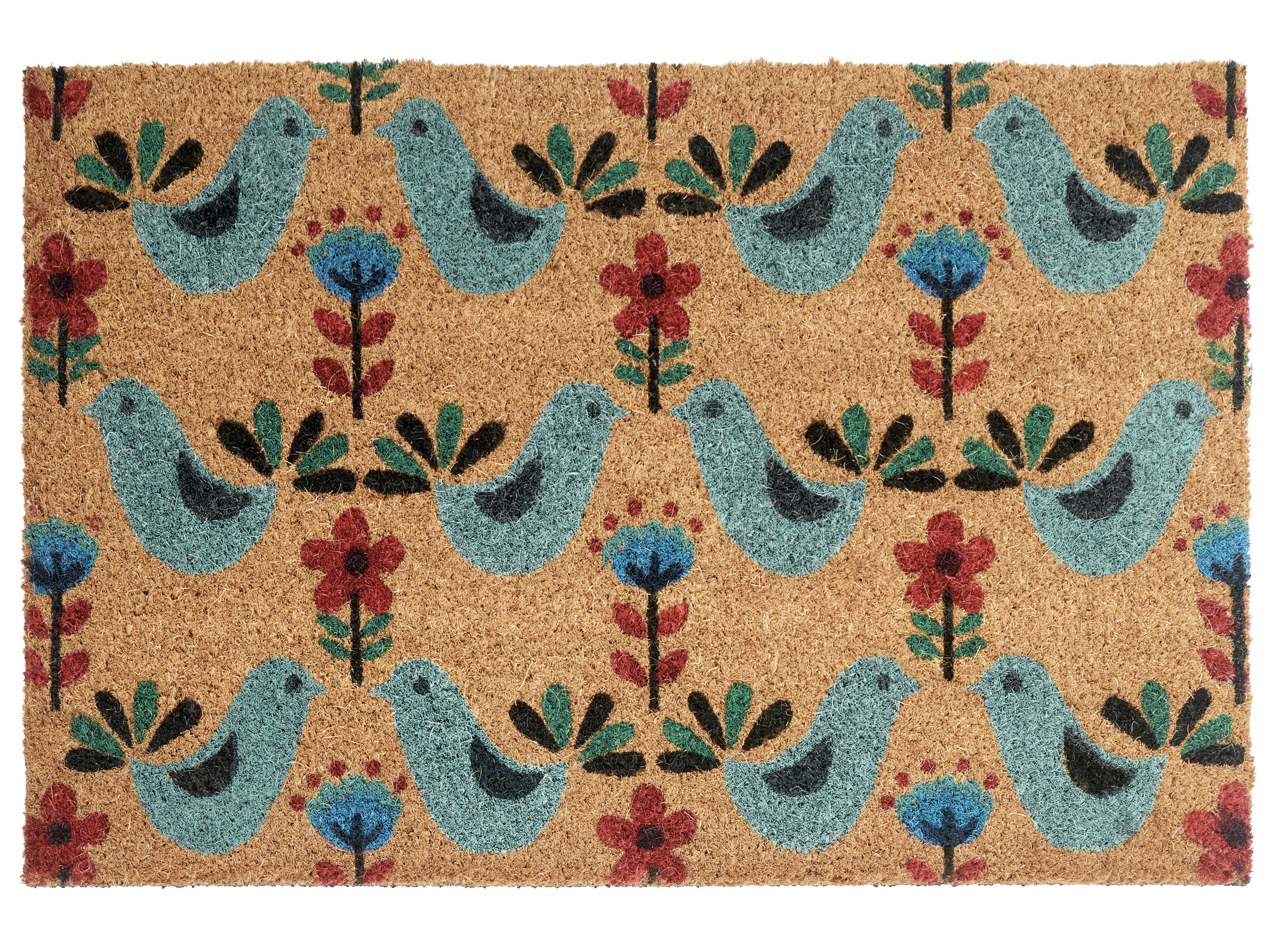 Doormat TANANA Multicolour 40 x 60 cm Bird Coir