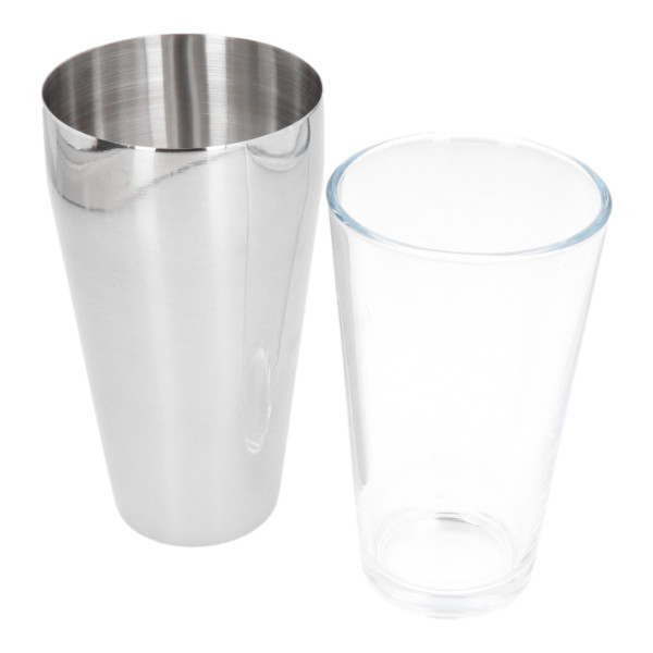 Shaker Bostoński Szkło I Stal 830Ml 500 Ml Srebrny