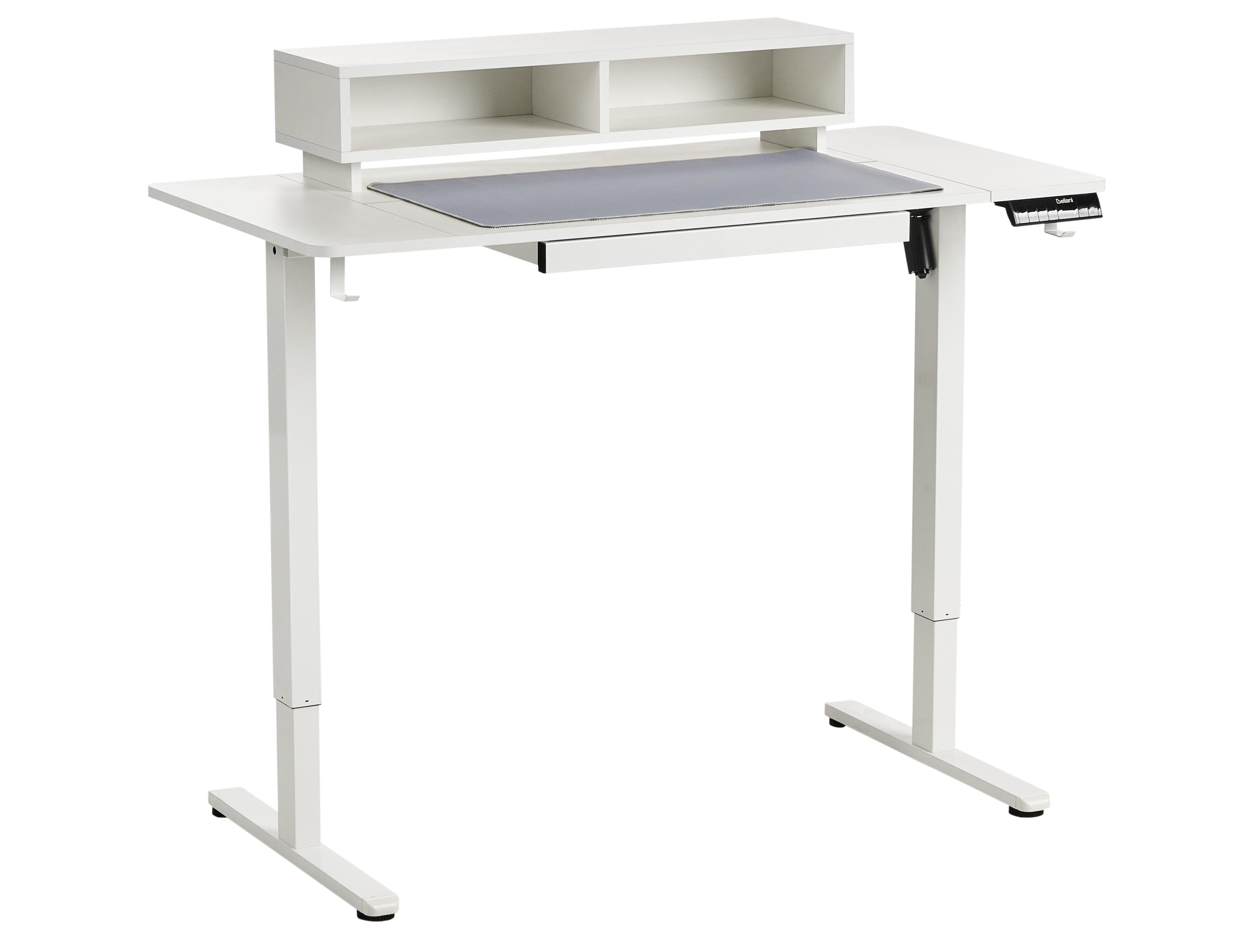 Electric Adjustable Standing Desk LUCAMA White 120 cm 60 cm with USB Port