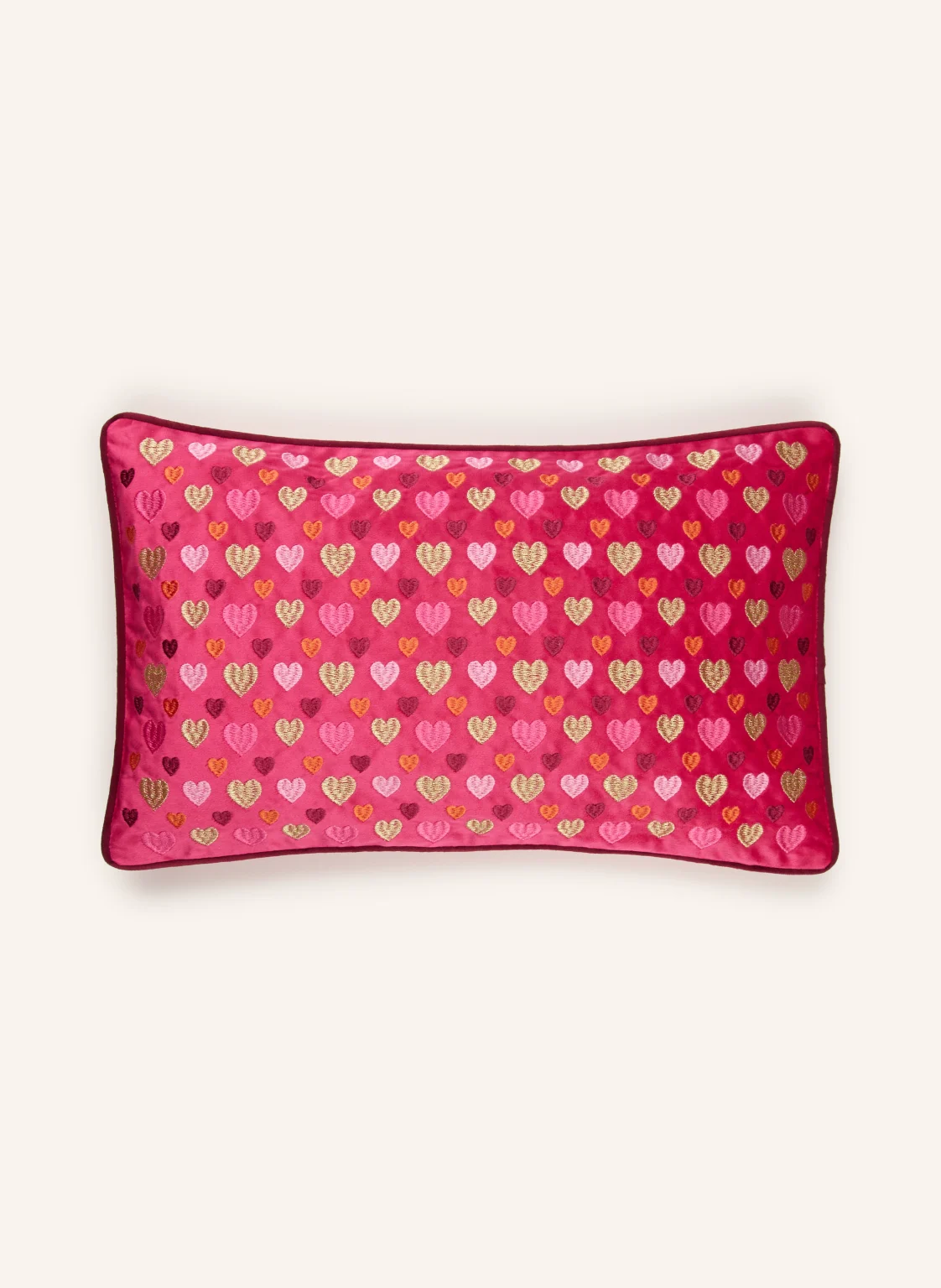 PAD Dekokissenhülle HEARTS aus Samt
