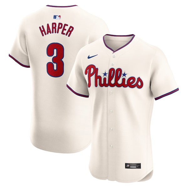 Bryce Harper Philadelphia Phillies Nike Alternate Elite Player Jersey - Cream