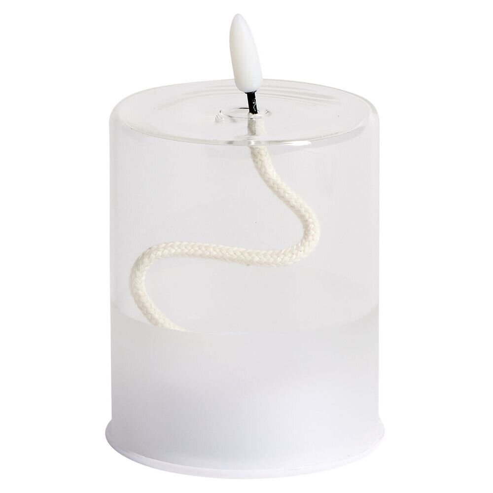 Bougie en verre à LED Ø8xH10cm