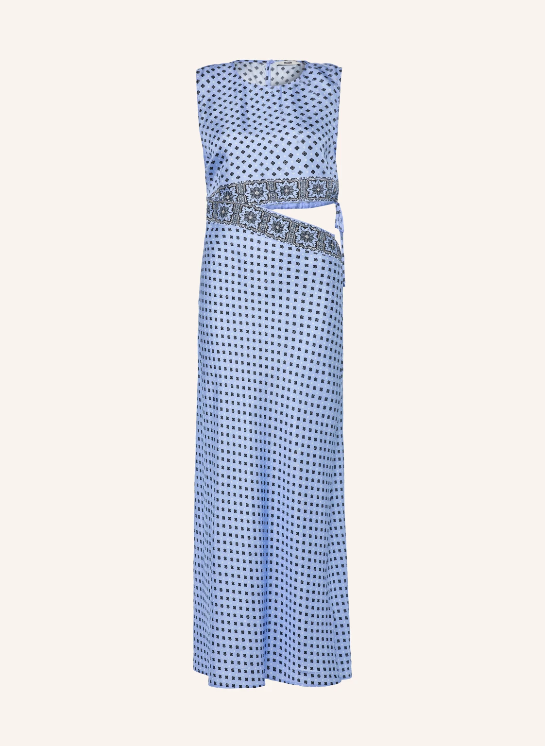 maje Seidenkleid mit Cut-out