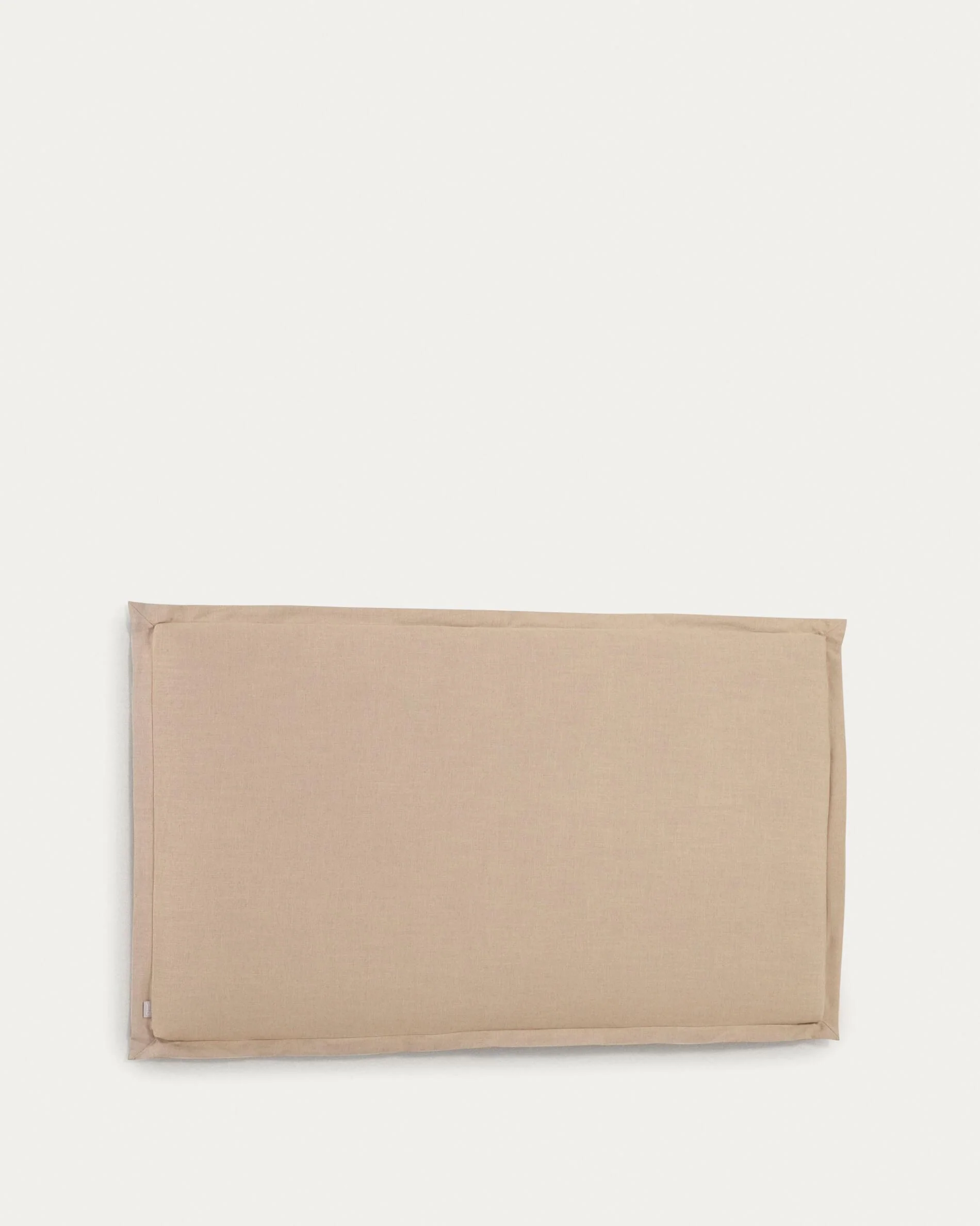 Tanit headboard with removable beige linen cover for a bed up to 200 cm