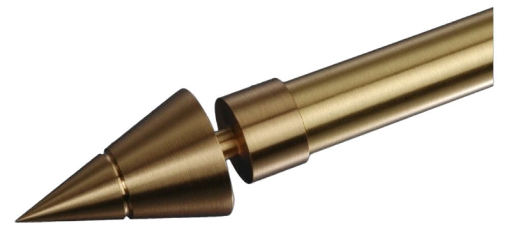 ENDESTYKKE LIEDECO KJEGLE MESSING MASSIV Ø20MM