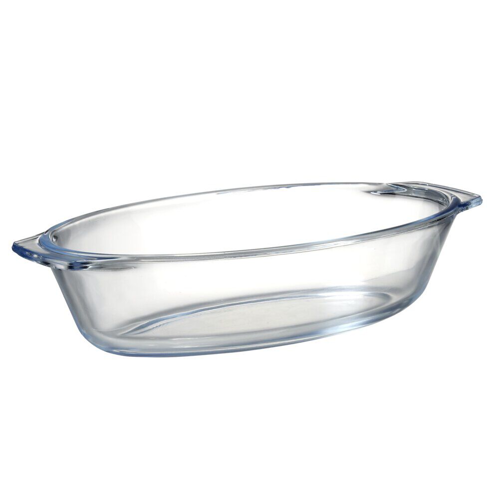 Plat à four 700ml ovale en verre borosilicate 23,6x12,9x5,3cm