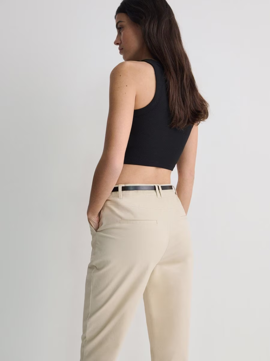 Chino Trousers With Belt