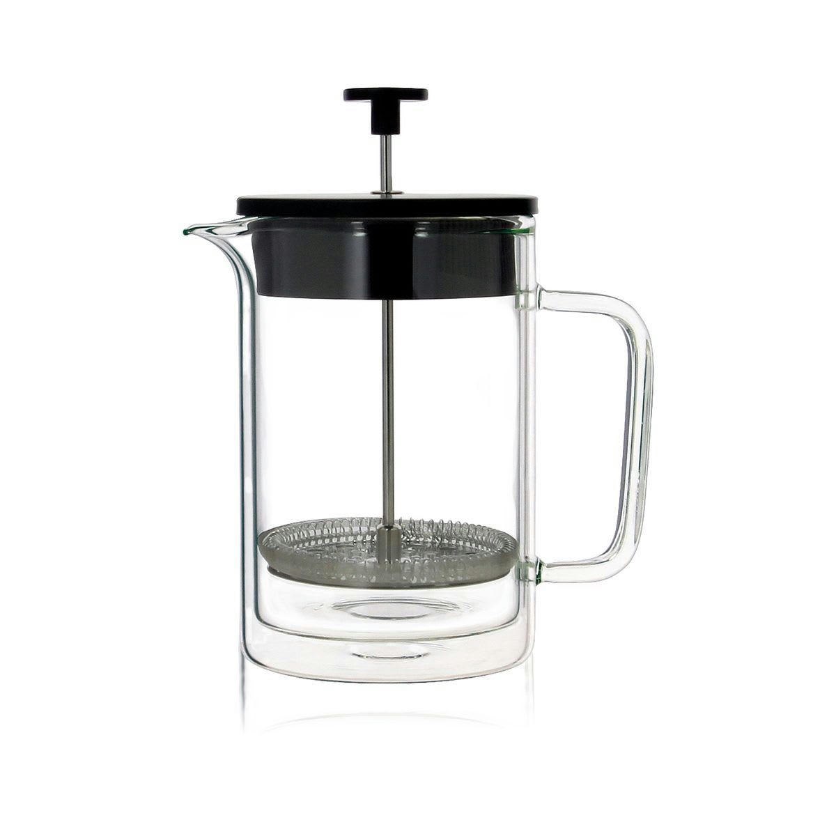 HELYA - Cafetière à piston en verre double paroi 800ml