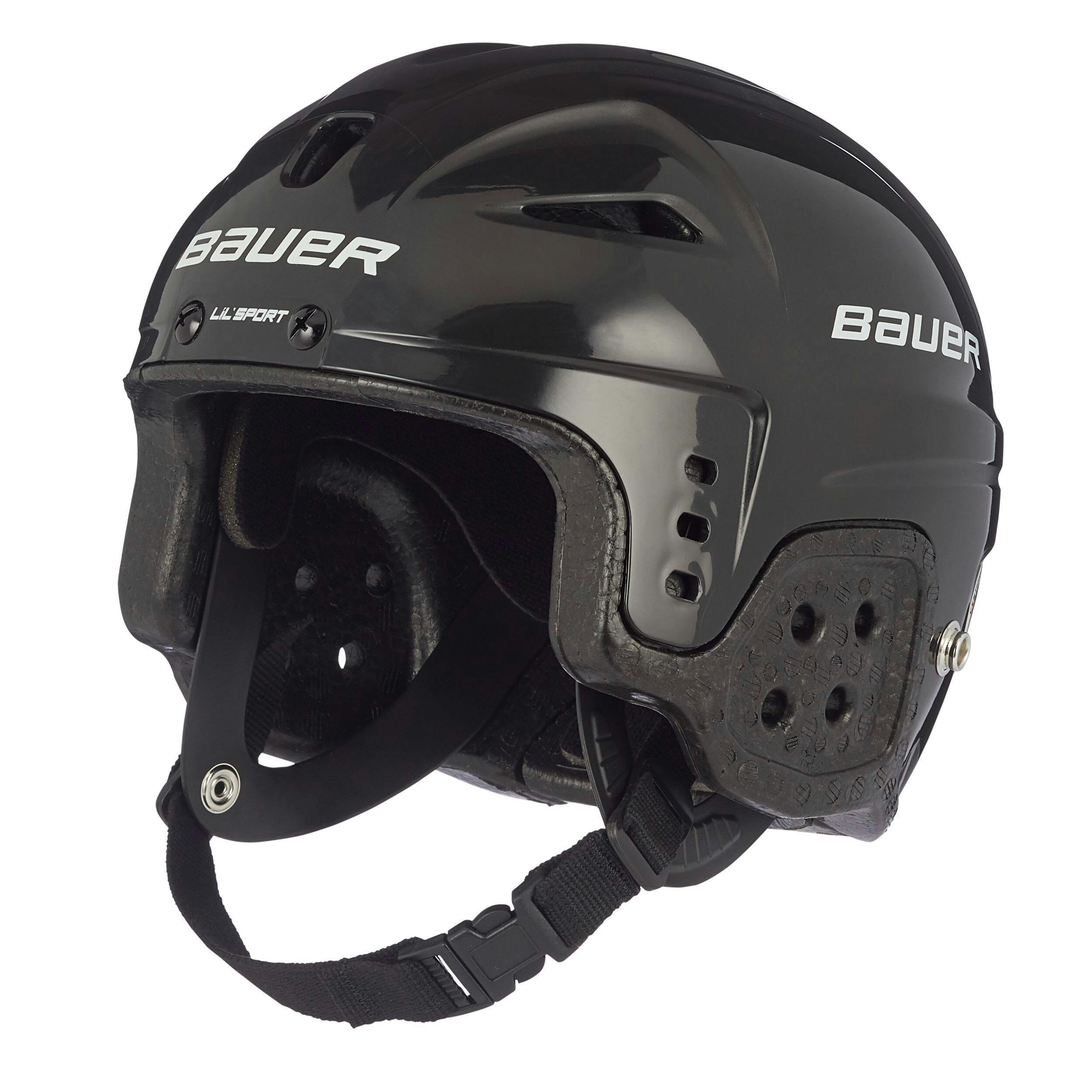 Bauer Lil' Sport Hockey Helmet, Youth, Black or White