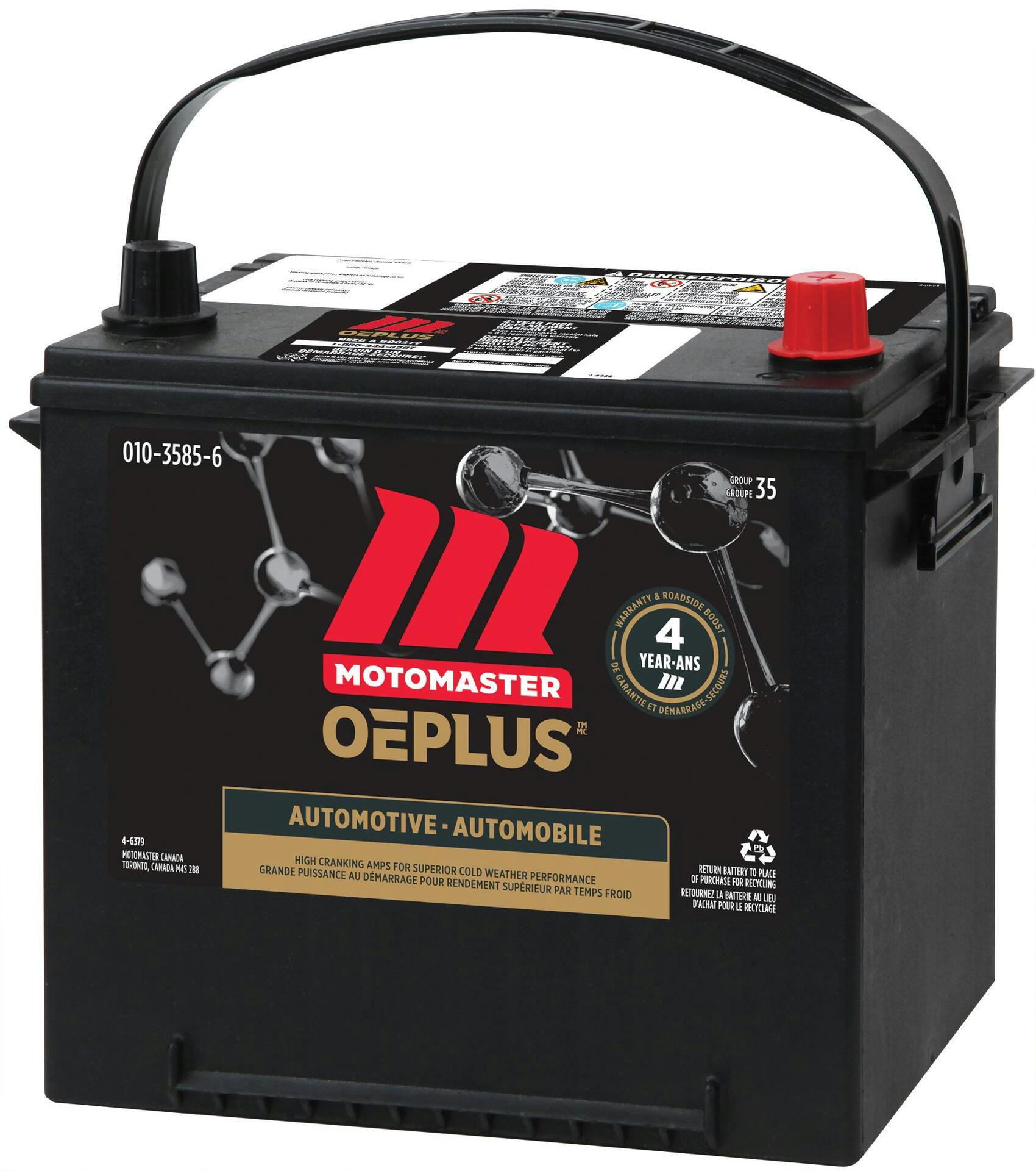 MOTOMASTER OEPLUS Group Size 35 Battery, 640 CCA