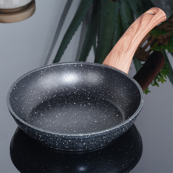 Patelnia granitowa BLACK&WOOD 16 cm
