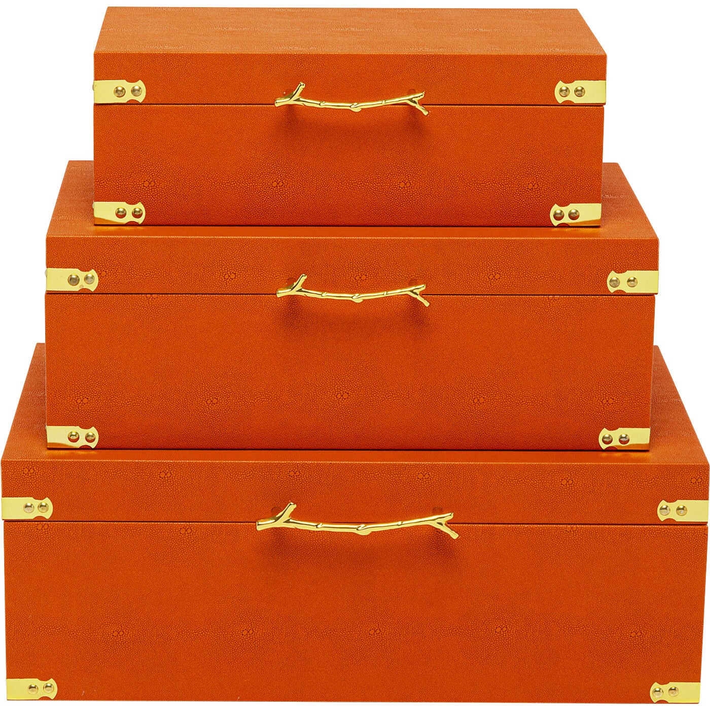 Kare Design Opberger Noah oranje (3/Set)