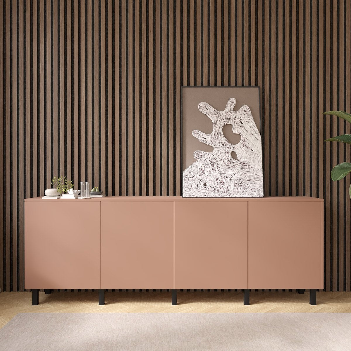 Artego Design Pastell Ayaya 243 cm Dressoir Abrikoos