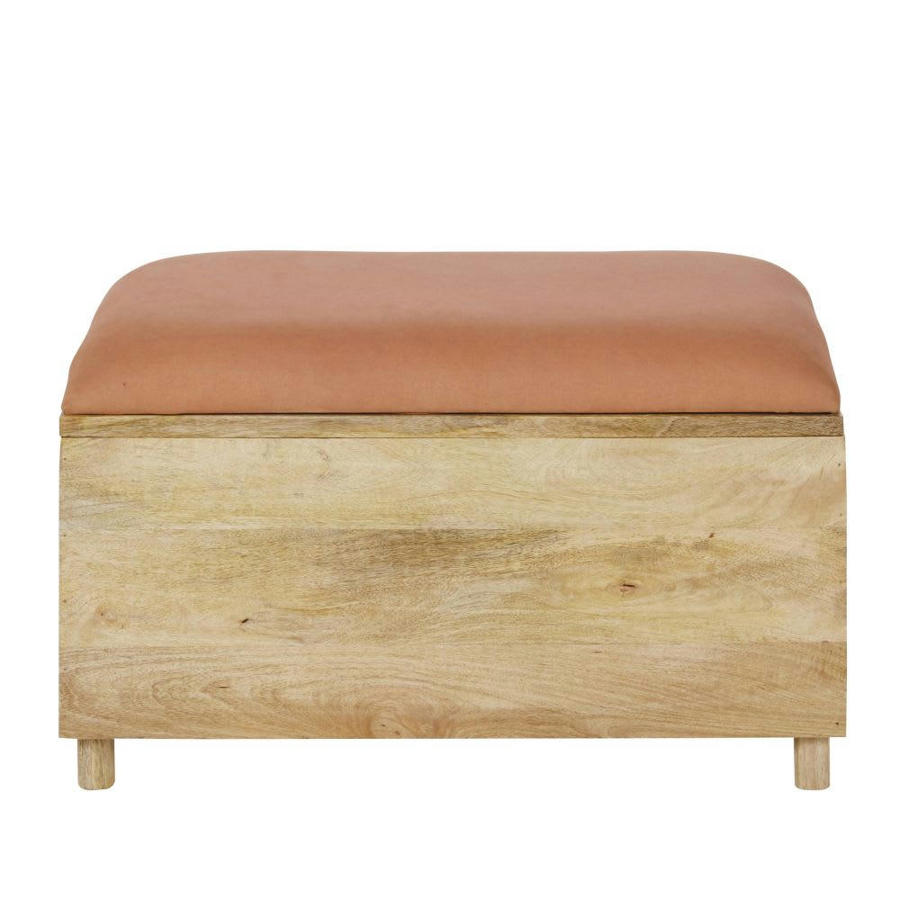 ISORA - Banquette coffre et assise saumon