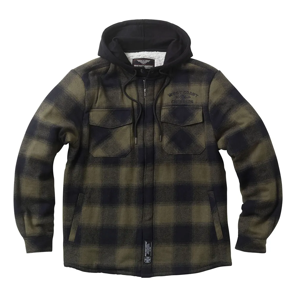 West Coast Choppers Hell Bent Flannel hoodie jacket