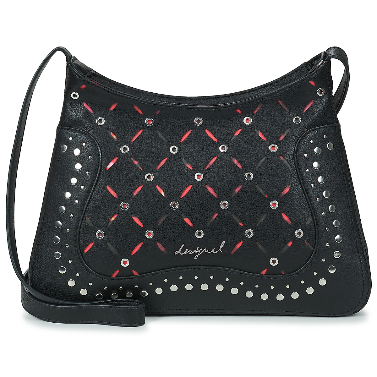 Desigual - YANKEE MANAOS - Black / Red