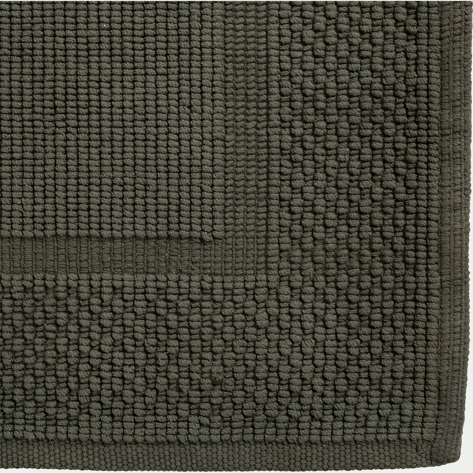BAGNO - Tapis de bain jacquard en coton 50x80cm - vert cèdre