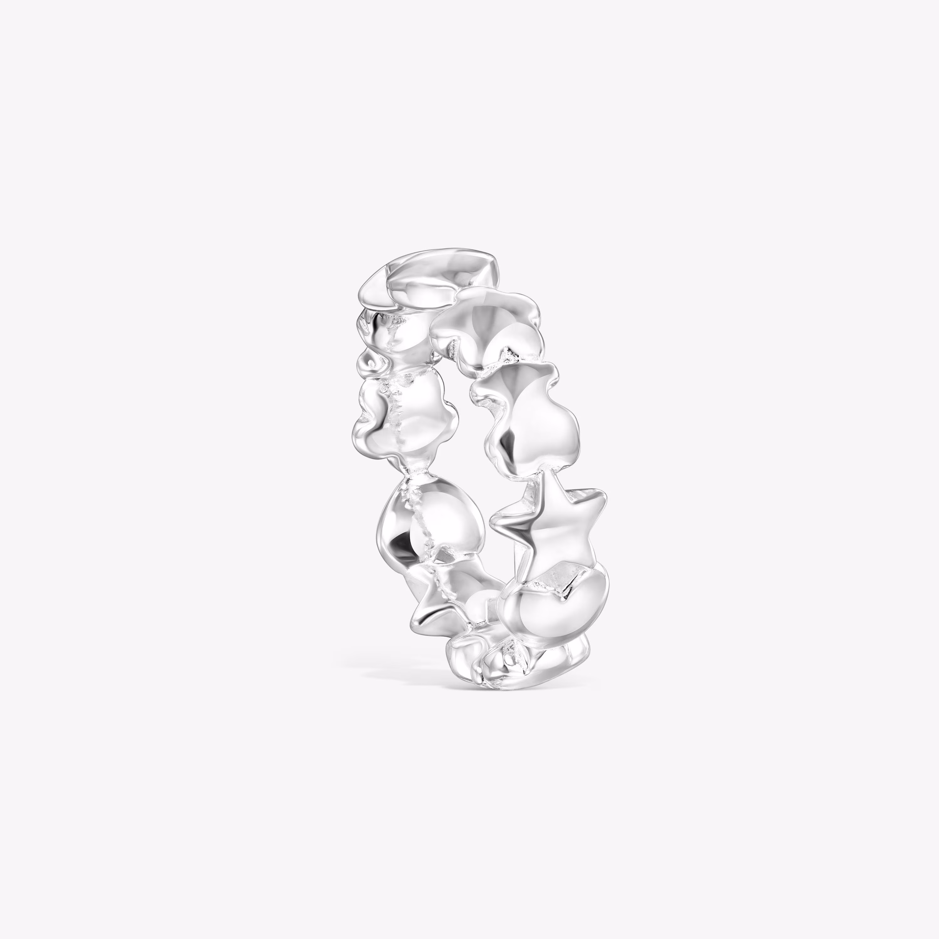 Anillo de plata motivos oso, corazón y flor Mini Icons