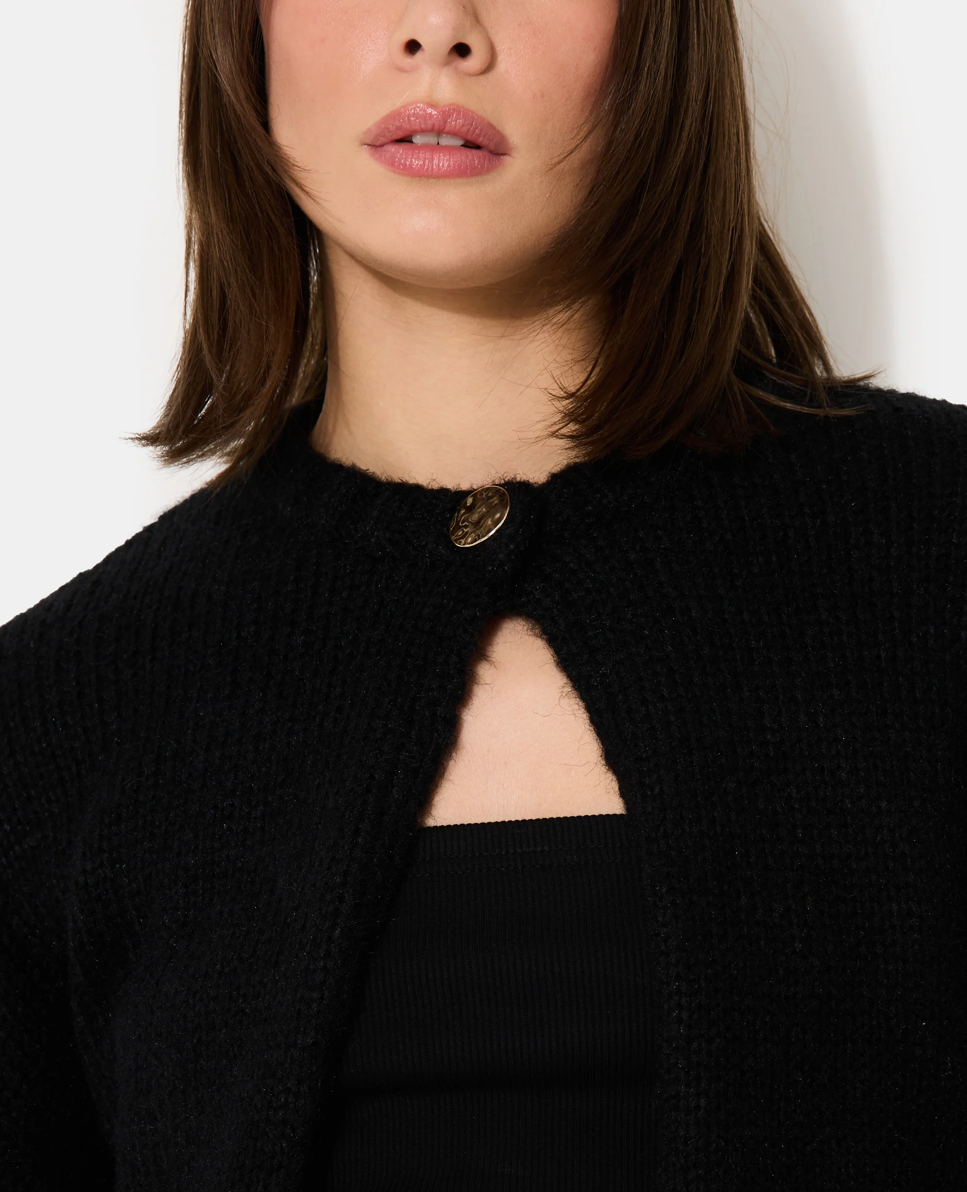 Gilet avec 1 bouton fantaisie