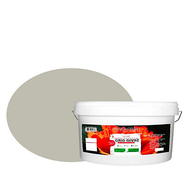 Gris Givré Peinture interieur exterieur aspect satin Natura Gris Givre - 10L