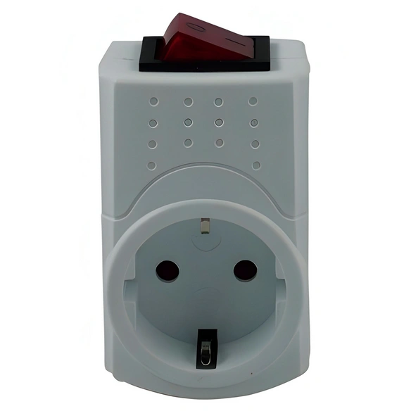 Schalt-Adapter, 1-fach, Weiß, Kunststoff