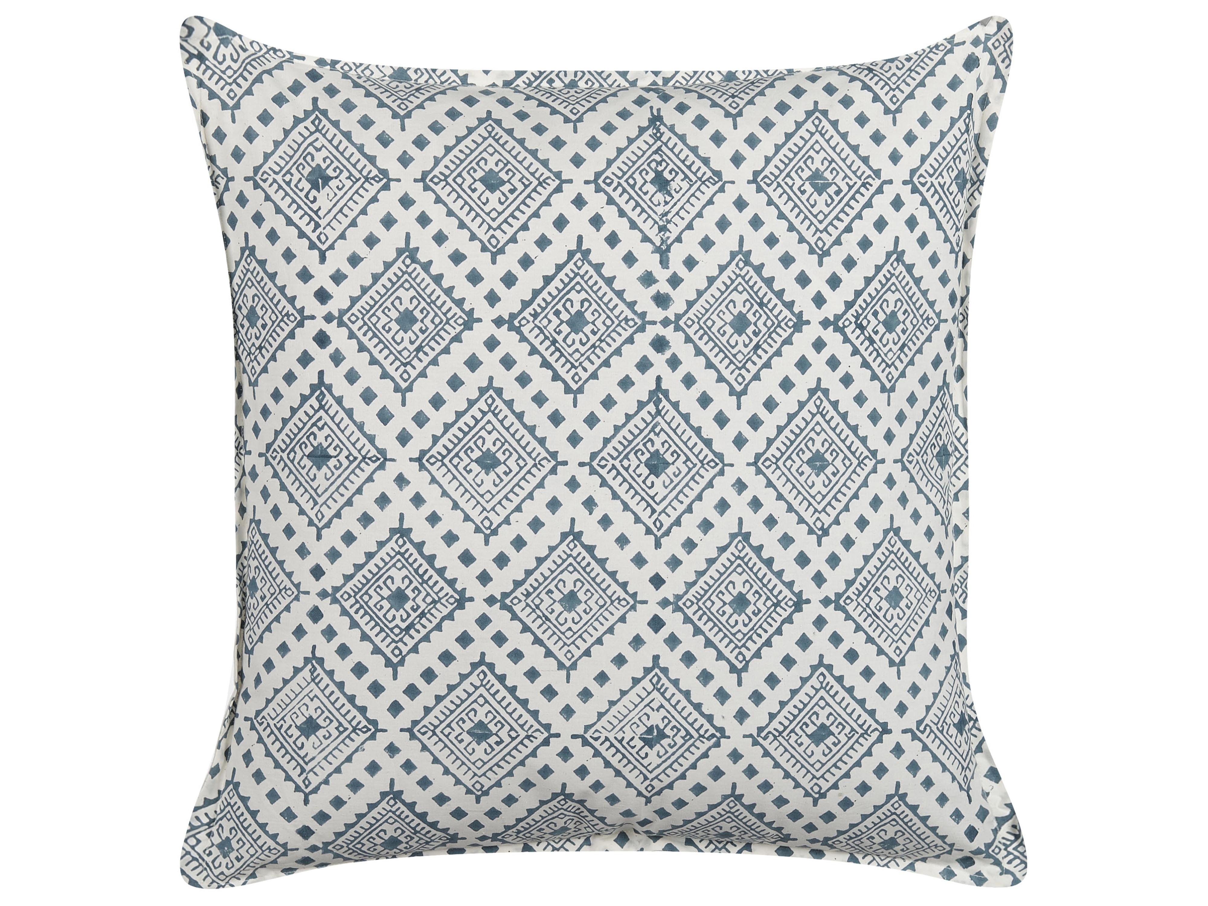 Throw Cushion CORDATA Cotton 45 x 45 cm Blue Oriental Pattern