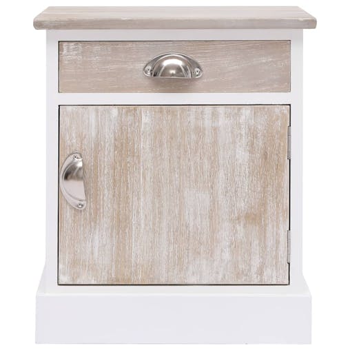 NNEVL Bedside Cabinets 2 pcs 38x28x45 cm Paulownia Wood