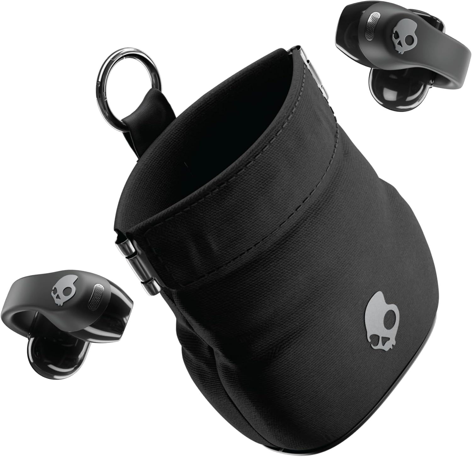 Skullcandy Push 720 Open Wireless Open Ear Bluetooth Earbuds  Headphones  Waterproof  Clip-On Lightweight Design  30 Hours Battery  Wireless Charging Pouch  Microphone for iPhone Android - True Black