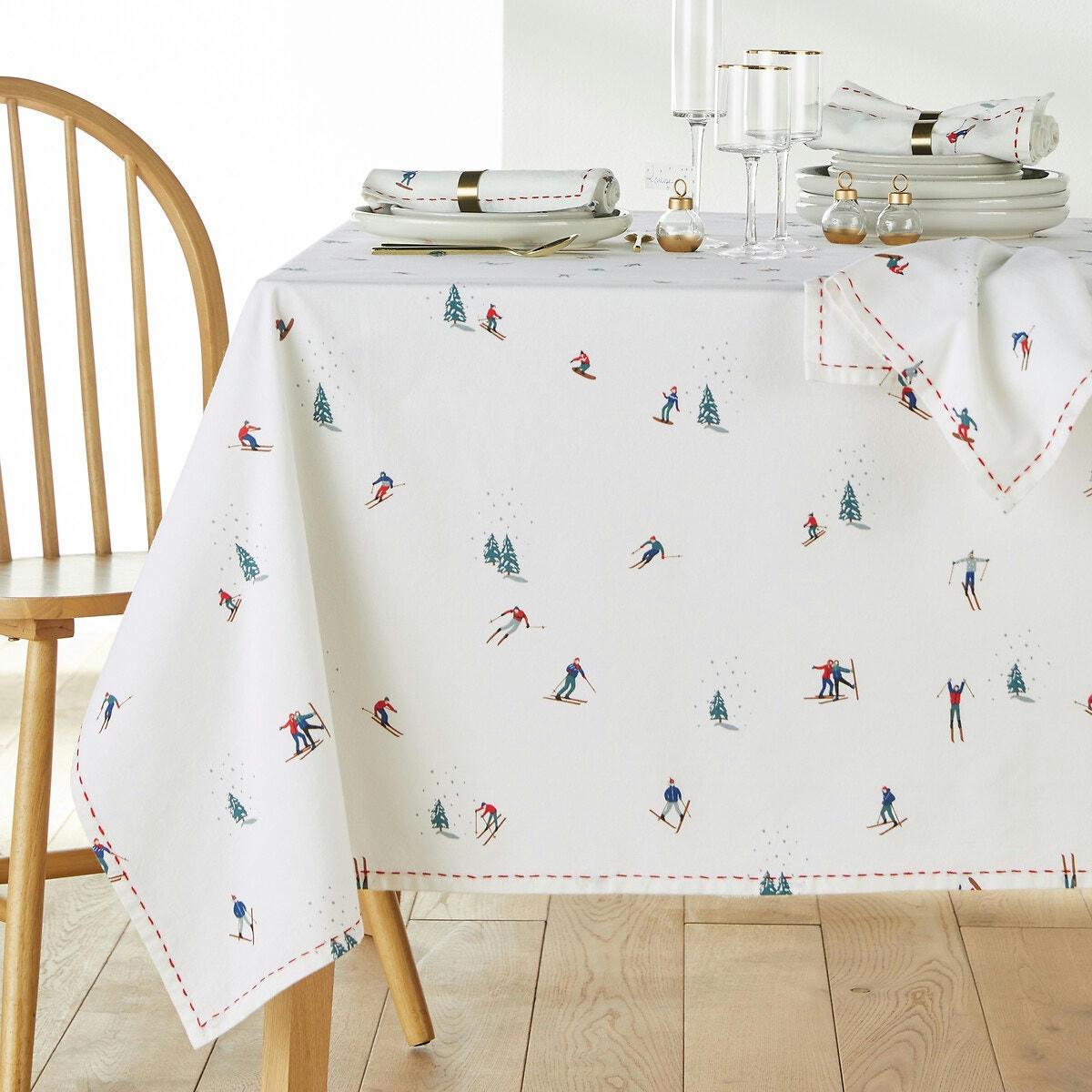 Nappe coton lavé, Tout schuss