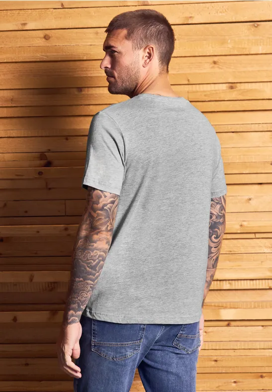 Basic T-Shirt aus reiner Baumwolle