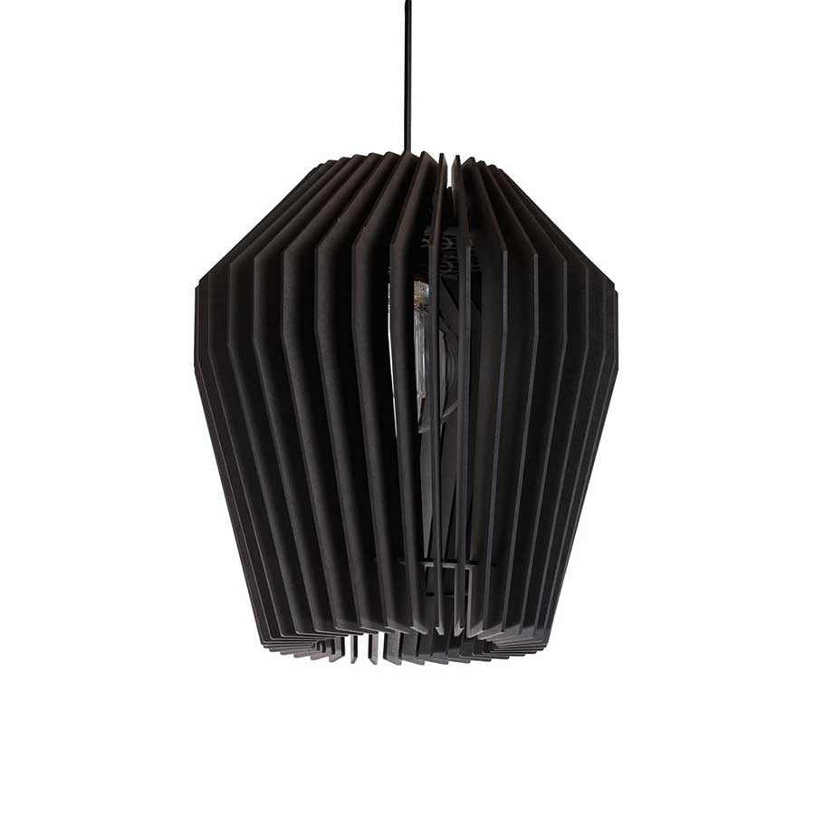 Blij Design hanglamp Corner - 1 lichts - 32 x 135  cm - zwart