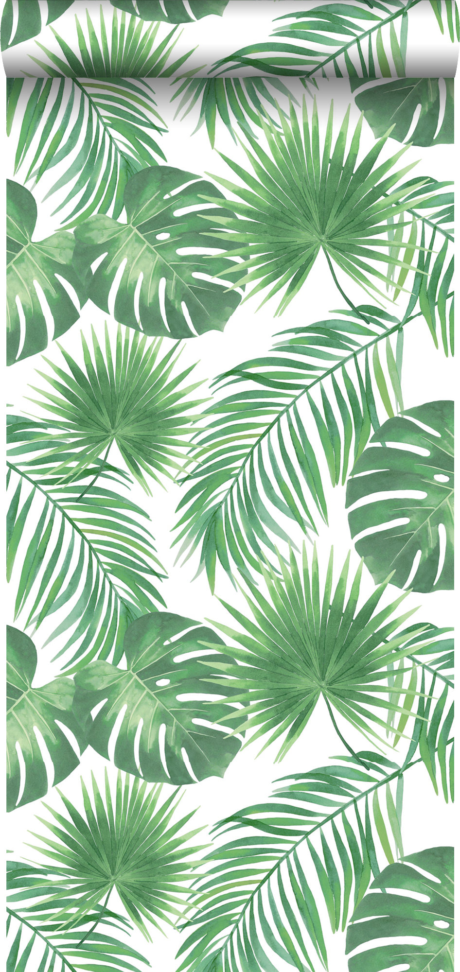 Walls4You behang tropische bladeren groen - 53 cm x 10.05 m - 935311