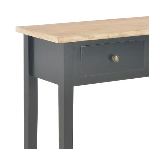 NNEVL Dressing Console Table Black 79x30x74 cm Wood