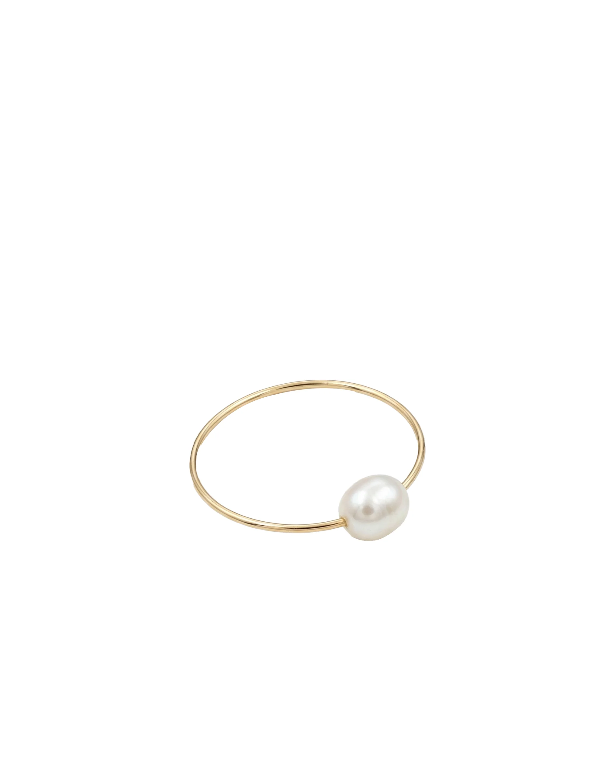 Eden — Freshwater Pearl Skinny Gold Ring