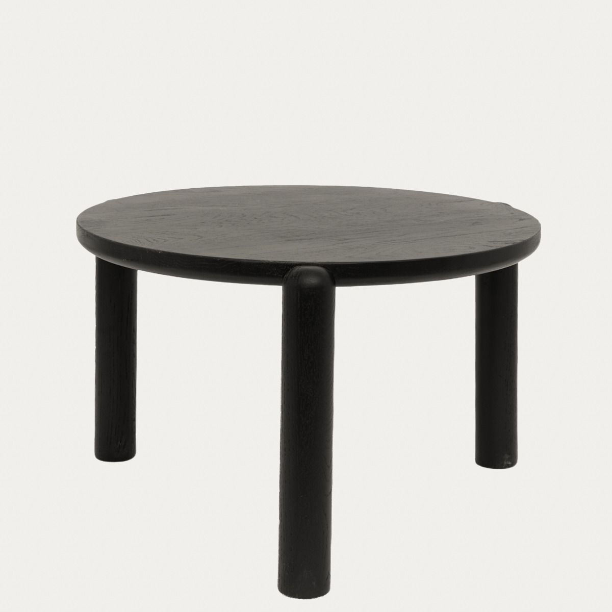 Stolik kawowy DELICIA drewniany dębowy czarny 60x60x40 cm