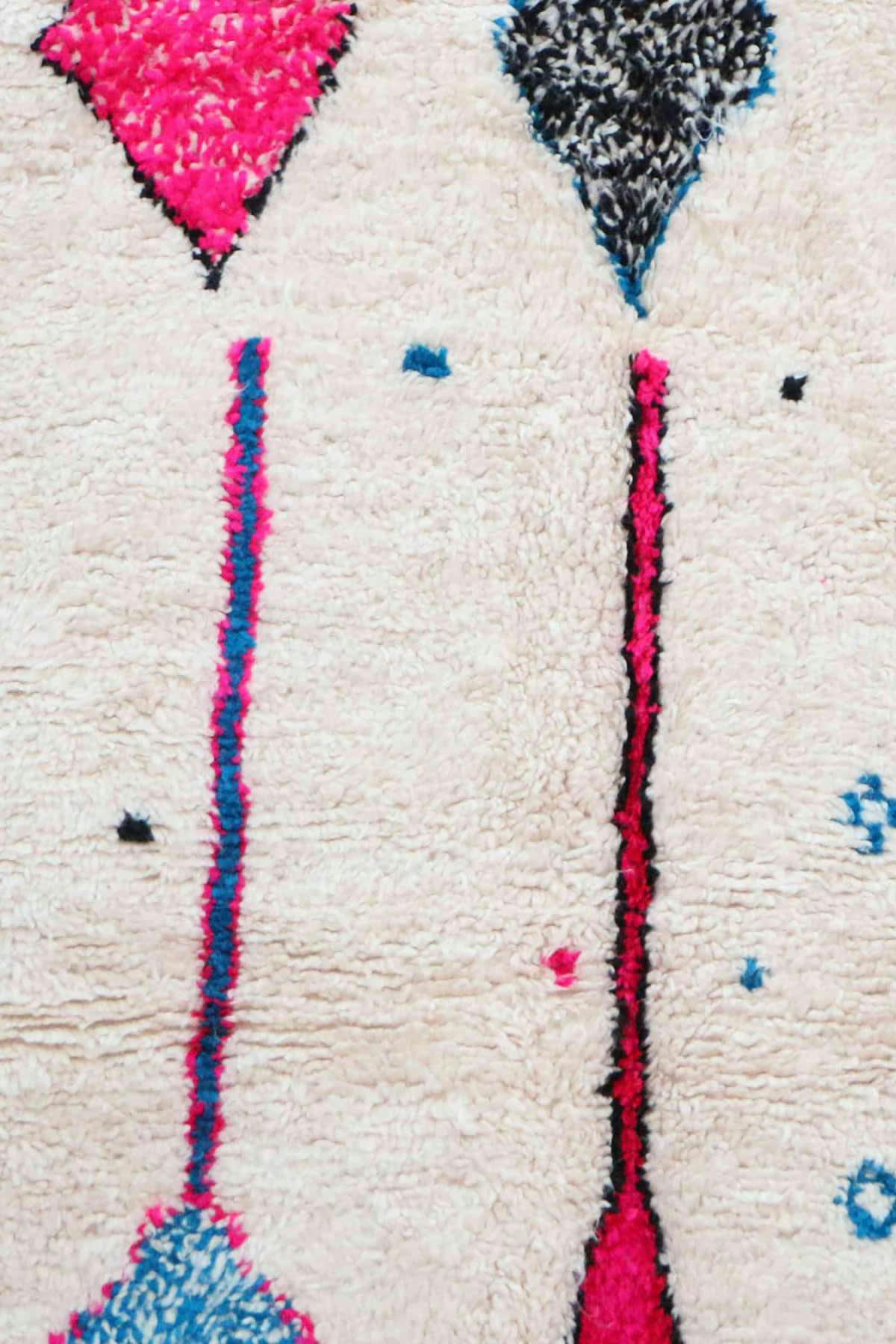 BERBERE - Tapis Berbere marocain pure laine 140x257