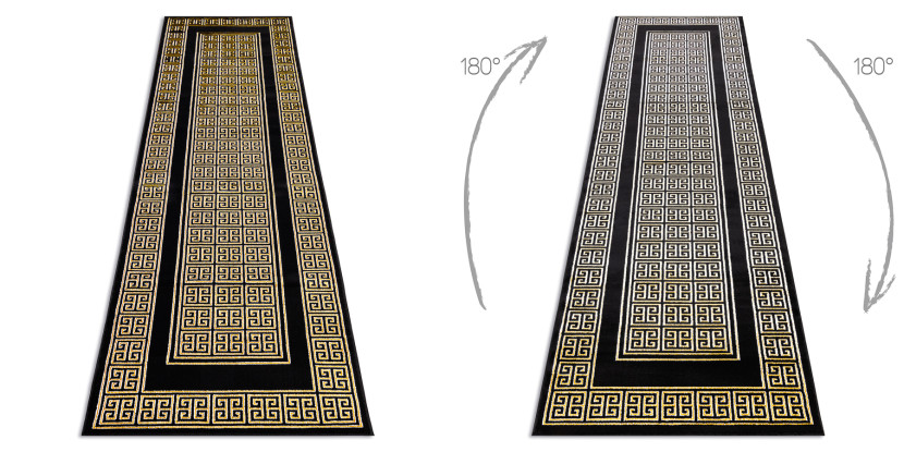 Dywan, Chodnik GLOSS nowoczesny 6776 86 stylowy, ramka, grecki 60x250 cm