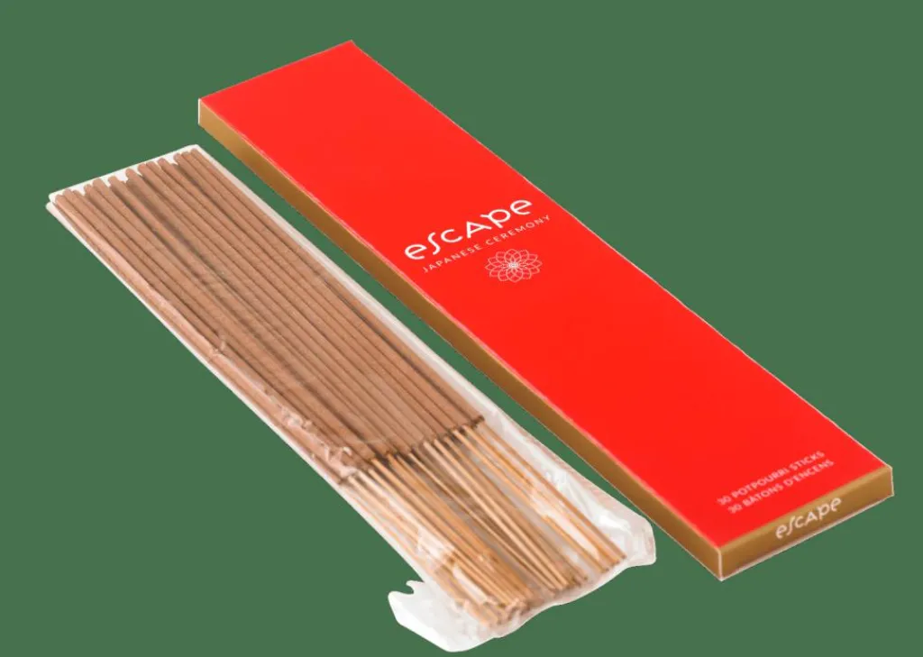 Articles Parfumés^CASA ESCAPE JAPANESE CEREMONY Encens 30 Bâtonnets Rouge