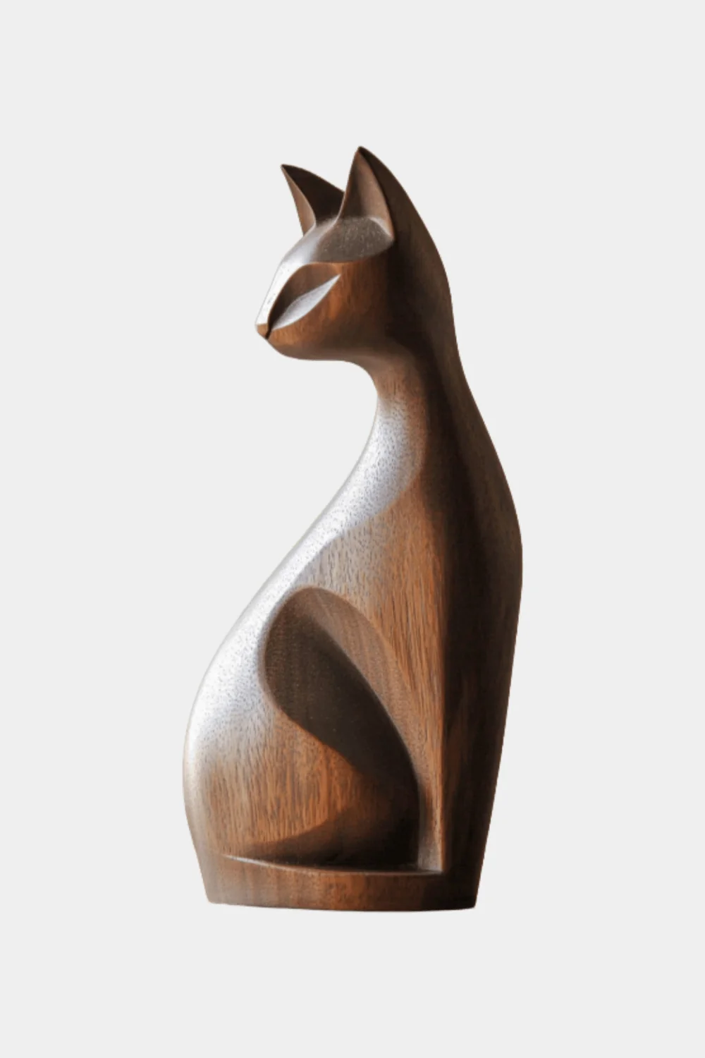 Cat Wood Sculpture #WA128